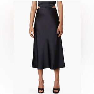 Nia Adrienne midi skirt black